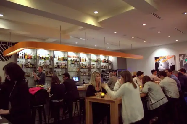 The bar area at the new Delarosa