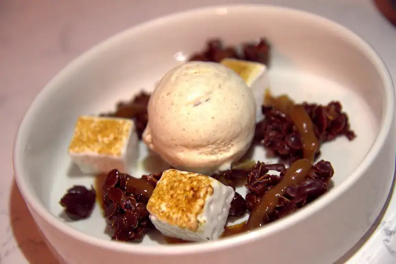 Oro's fantastic chocolate dessert