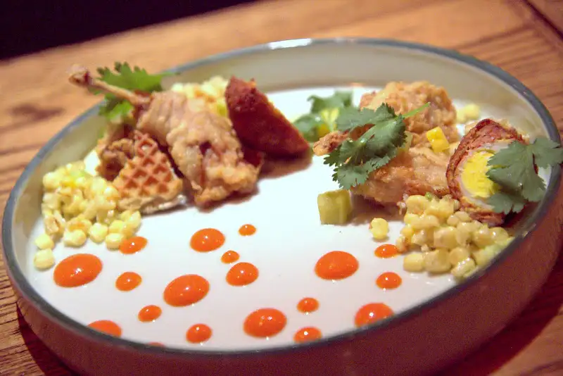 Whitechapel's quail & stroopwafel