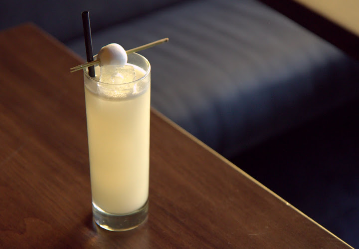 Yuzu Calpico Fizz at Bar Goto