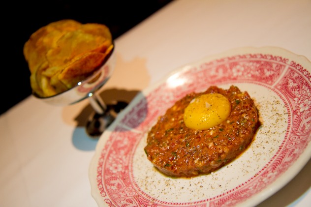 Alfred's steak tartare and dreamy house chips