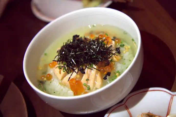Okane's salmon chazuke