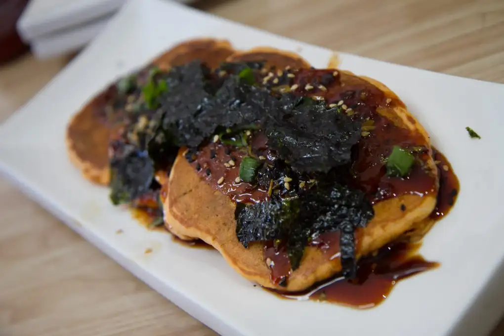 Dick Blomster's kimchi pancakes