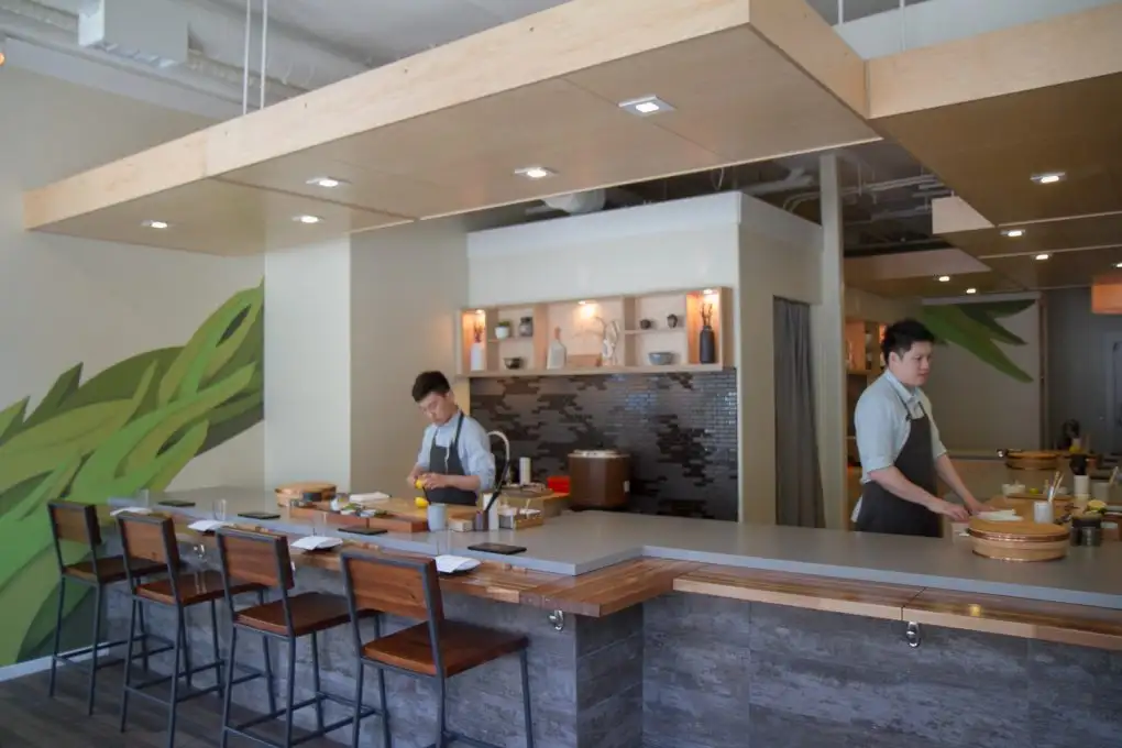 Ju-Ni's airy, spacious, 12 seat-only sushi bar