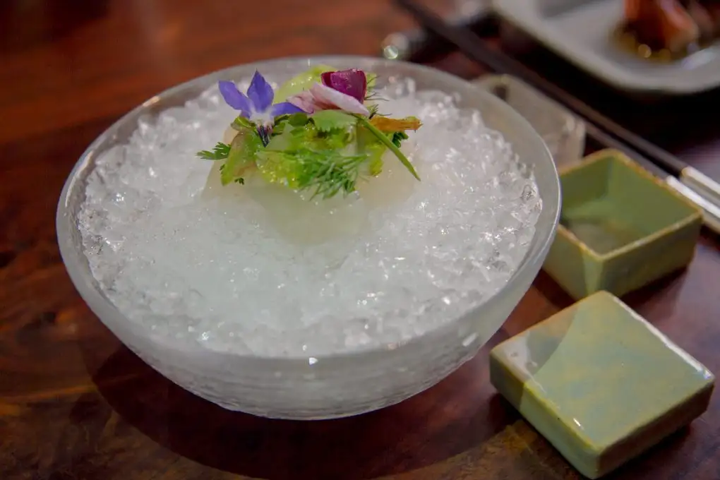 Saison's raw lobster