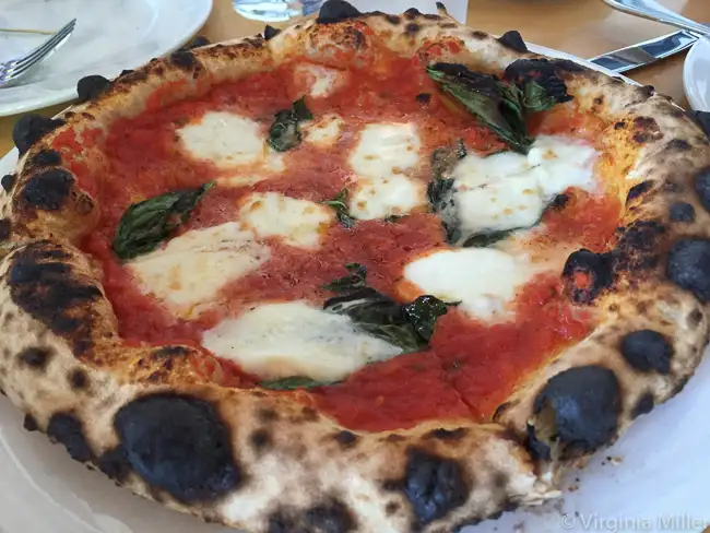 Pizza Ortica's classic margherita Neapolitan pizza