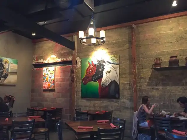 El Farolito's comforting back dining room