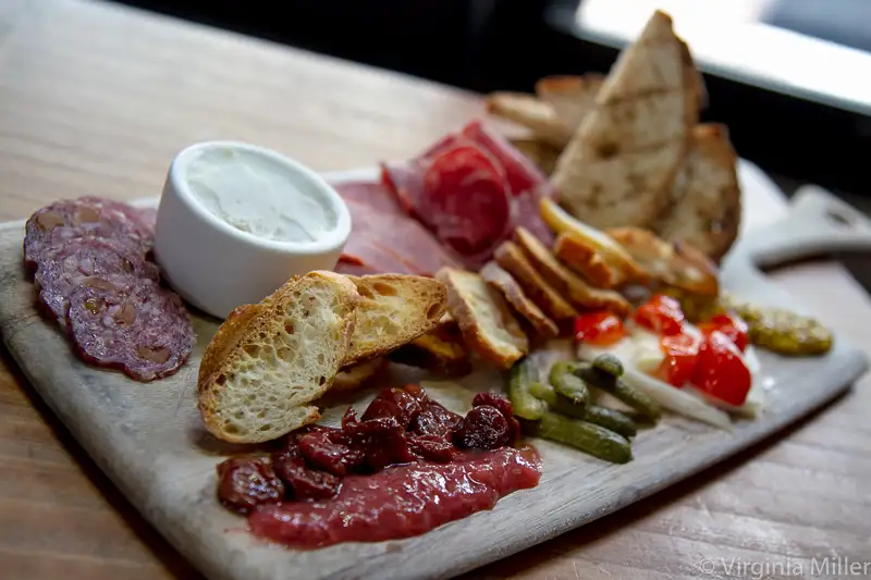 Monk's striking charcuterie board