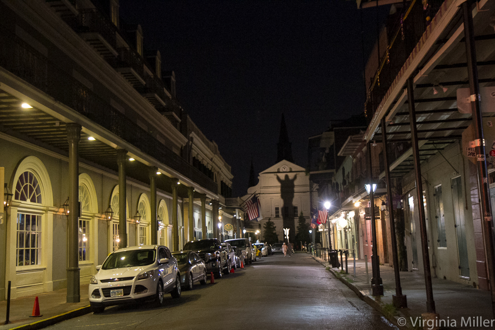 Walking the streets of the French Quarter at night