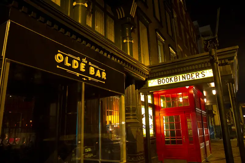 The Olde Bar is the former legendary Bookbinders
