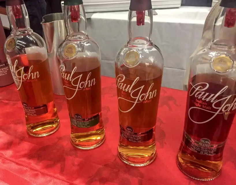Paul John whiskies just imported from Goa, India