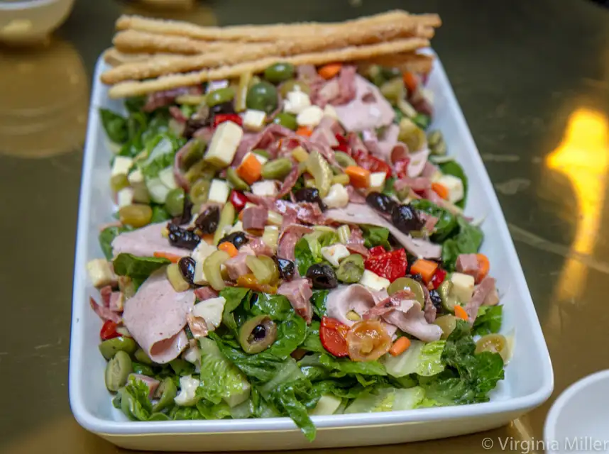 Elite Cafe's muffuletta chopped salad (during the first visit)