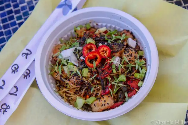 Protea's ramen noodle stir fry in Napa